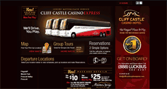 Desktop Screenshot of cliffcastlecasinoexpress.com